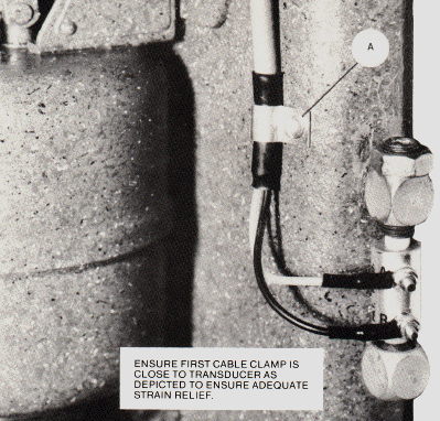 Column Mounting showing Brackets using IMCO Piezoelectric Transducers